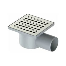 Tema - 10x10 50 Mm Kare Yandan Çıkışlı Yer Süzgeci - 93210
