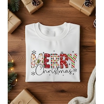 Aselinda Merry Christmas Yılbaşı Temalıl T-shirt Aile Kombin Tişört Kombin Yapmak İçin Ürün Ekleyiniz Beyaz
