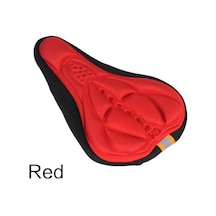 Kırmızı 1 Adet 3d Ped Bisiklet Bisiklet Klozet Kapağı Yastık Bisiklet Bisiklet Koltuk Minderi Silikon Egzersiz Kırmızı