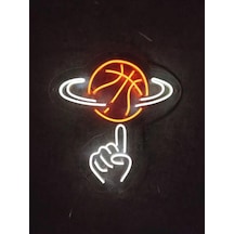 Basketbol Topu Neon Tabela Neon Yazı Dekoratif Aydınlatma