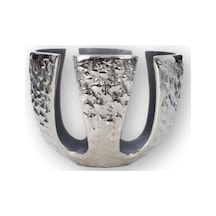 Vitale Sparta Küçük Mumluk Silver 21X15Cm Ak.Ja0031