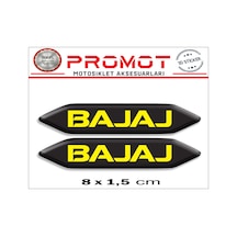 Damla Logo Bajaj Kabartmalı 2'li Sticker 001 Nötr