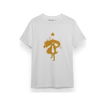 My Hero Tokoyami Fumikage Beyaz Kısa Kol Erkek Tshirt 001