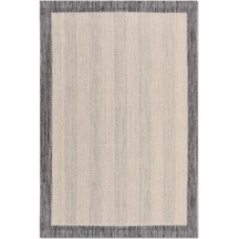 Bespoky Geometrik Modern Salon Halısı Makine Dokuma No As01 Bej - Ekru