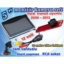 5 İnç Monitör Ve 2006-2013 Ford Transit Uyumlu Kamera 12 Volt