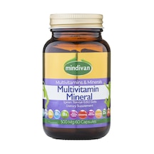 Mindivan Multivitamin Mineral ve Bitki Ekstraktı 60 Kapsül 500 MG