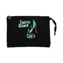 Electric Wizard Vinum Sabbathi Siyah Clutch Astarlı Cüzdan / El Çantası
