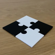 4 Parça Puzzle Bardak Altlığı