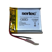 Sertec 582728 3. 7v 400 Mah Li-polymer Pil Devreli/1. 5a