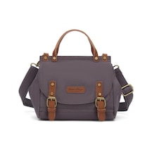 Smart Bags Kanvas Kadın El Çantası Smk Kn-1327 Koyu Kahverengi