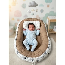 Babynest Yer Yatağı Yıldızlı Kahve Bebeciden