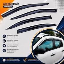 Ford Fiesta Mügen Cam Rüzgarlığı Abs Krom Nikelajlı Cam Rüzgarlığı 2018 Sonrası 4 Lü Takım