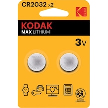 Kodak 2 Adet Cr2032 Ultra Lityum Para Pil