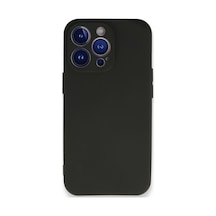 Apple iPhone Uyumlu 13 Pro Max Kılıf First Silikon - Siyah Bz8683140264093