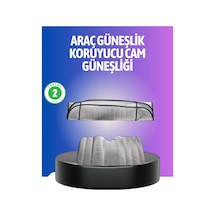 Mey İthalat Metalize Reflektör Yüzeyli Uv Koruyucu Araç Güneşliği Serin Ve Güvenli Sürüşler İçin