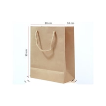 Kraft Karton Çanta 25 Adet 20X25X10 Cm