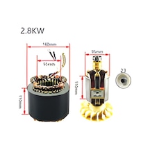 General Power 2.8 Kw Alternatör İç Dış Alüminyum Komple 220