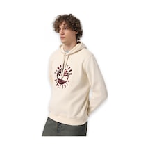 Timberland Tb0a6vgt Holiday Graphic Hoodie Krem Erkek Sweatshirt Krem