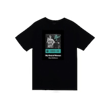 Stoned&Fame Mac Demarco Baskılı Unisex %100 Pamuk Siyah T-shirt SIYAH