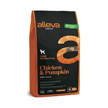 Alleva Tavuklu ve Balkabaklı Orta Irk Yetişkin Köpek Maması 2 KG