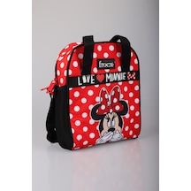 Dekomus İle Lisanslı Mınnıe Mouse Beslenme Çantası Tween Love Dots Altın