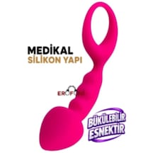 Erofoni Medikal Silikon Realistik 12.5 Cm Pink Anal Açıcı Alıştırıcı Gevşetici Plug