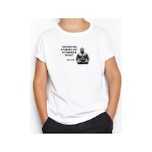 Zepplin Giyim Mike Tyson Fighter Quote Beyaz Çocuk Tişört Beyaz