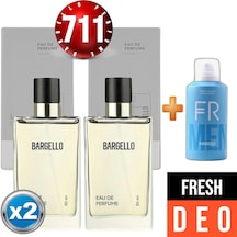 ﻿Bargello 711 Fresh Erkek Parfüm EDP 2 x 50 ML + Fresh Erkek Sprey Deodorant 150 ML