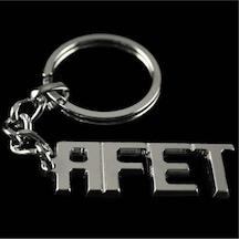 Afet - 122 - - Nhr-hlss - İsimli Anahtarlık Çok Renkli