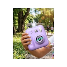 Çocuk Dijital Fotoğraf Makinesi Anında Baskı Ve 4 Rulo Kağıt 5 Kalem Hediye Çok Renkli