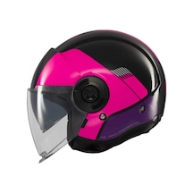 Mt Helmets Viale Sv Advance B58 Açık Kask Siyah - Pembe
