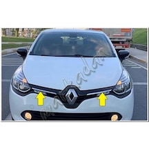 WOC Chrome Renault Clio 4 Ön Panjur 2012-2017 2 Parça Paslanmaz Ç