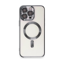 Apple İphone 15 Pro Max Kılıf Kross Magneticsafe Kapak - Titan Gri 0.2M-Çok Renkli