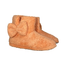 Redplay Eb322 Fiyonklu Velsoft Kadın Panduf Ev Botu Ev Ayakkabısı Turuncu