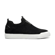 Daytex 4224 Erkek Slip-on - Full Triko Örgü Termo Taban Sneaker Siyah - Beyaz