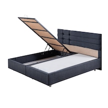 Viyana İkili Set, Viyana Çift Kişilik Baza Başlık Seti Lacivert 180 x 200