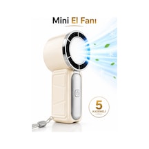 Mini El Fanı Taşınabilir 800mah Usb Sarjlı Soğutucu 5 Kademeli Mini Vanitalatör