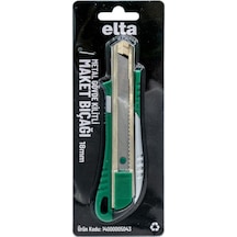 Elta Metal Gövde Kilitli Geniş Maket Bıçağı 18 Mm
