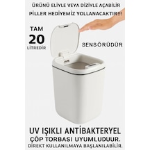 Teknolojik Çöp Kutusu Otomatik Aç Kapat Sensörlü Mutfak Banyo Ev Ofis Piller Dahildir Çok Renkli