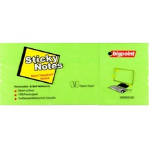 Bigpoint Yapışkanlı Not Kağıdı 3'lü 40x50mm Neon Yeşil 4'lü Paket