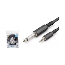 Hadron Hdx1078 6.35mm To 3.5mm Gitar Ve Enstrüman Kablosu 5 Metre