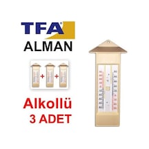 3 Adet Tfa 10.3015.03 Plastik Max-min Alkollü Termometre
