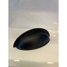 Tas Midye Metal Kulp 64mm Mat Siyah Dolap Kapak Modern Çekmece Mobilya Tv Ünite Komidin