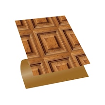 Tink Kendinden Yapışkanlı Zemin Kaplama, Duvar Kaplama Kare Ahşap Desenli 30x30 Cm 33 Adet 3 M²
