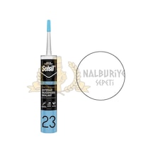 Selsil Yağmura Dayanıklı Pro Silikonize Mastik BEYAZ 485 gr. Beyaz Beyaz