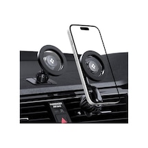 Magsafe Araç İçi Telefon Tutucu 2in1 Air Vent & Dashboard Ön Konsol Ve Havalandırma Izgara İle Uyumlu Uzun Versiyon & Magfit İle Uyumlu + Dahili Metal Halka Mtf13-1 - Acp08319
