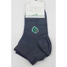 Emre Erkek Bambu Kısa Patik Çorap 0095 - 6 Adet Antrasit