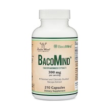 Bacomind Bacopa Extract Supplement 300mg 210 Kapsül Bacopa Monnieri Extract