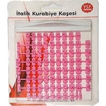 Kurabiye Kaşesi 0.8cm Italik Pembe