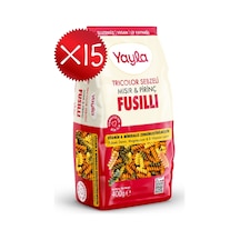 Yayla 3 Renkli Sebzeli Mısır Ve Pirinç Fusilli Makarna 400 G X15